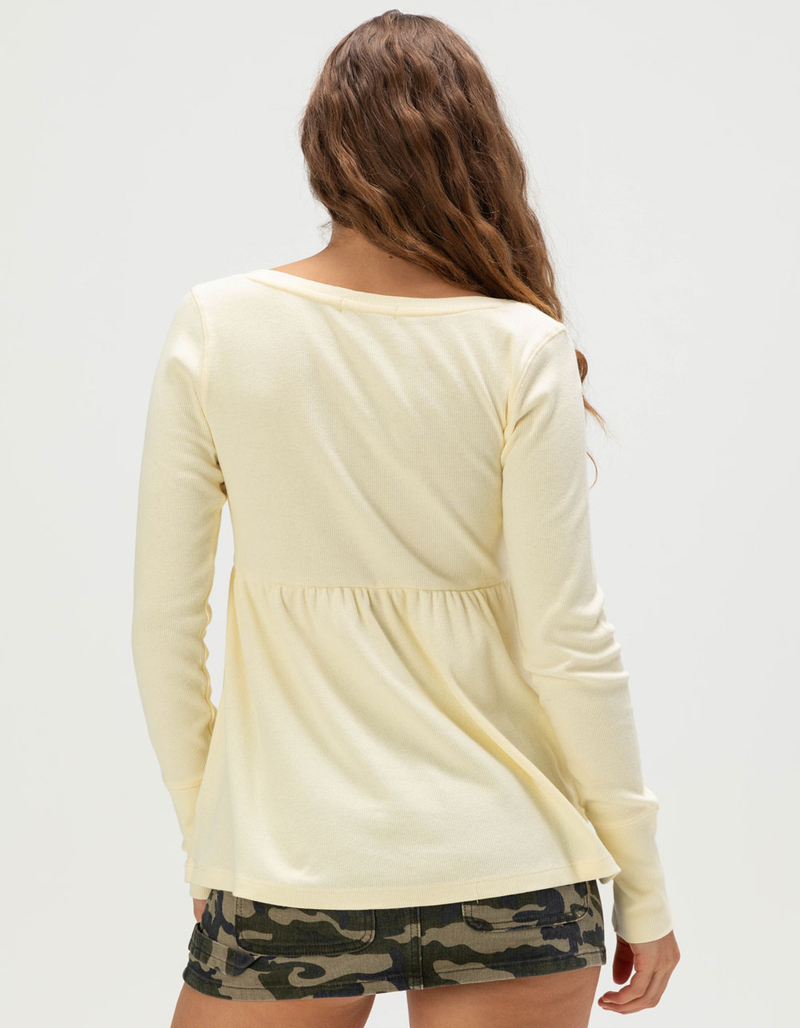 RSQ Womens Long Sleeve Babydoll Top image number 3