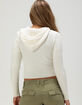 RSQ Womens Cable Zip-Up Sweater image number 4