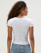TILLYS V-Neck Rib Womens Tee image number 4