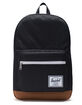 HERSCHEL SUPPLY CO. Pop Quiz Black & Saddle Brown Backpack image number 1