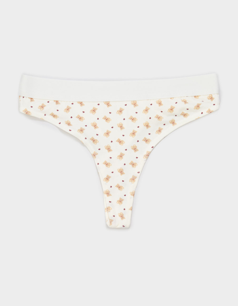 FULL TILT Waistband Cotton Thong image number 0