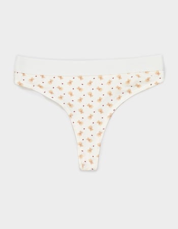 FULL TILT Waistband Cotton Thong Primary Image