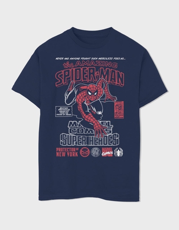 SPIDER-MAN Comics Outline Unisex Kids Tee Primary Image