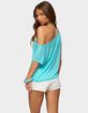 EDIKTED Amora Off Shoulder Sheer Top image number 3