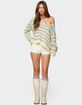 EDIKTED Eugenie Oversized Striped Sweater image number 4