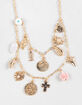 FULL TILT Layered Heart/Shell Charm Necklace image number 2