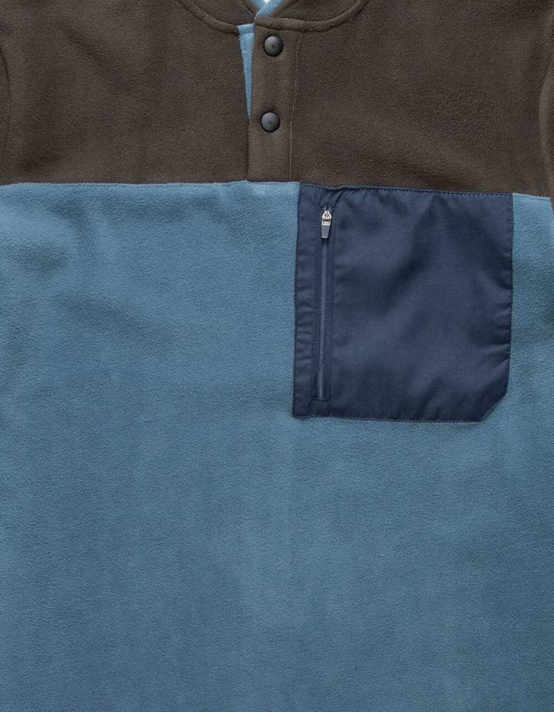 VSTR Color Block Blue & Gray Mens Polar Fleece Jacket image number 1