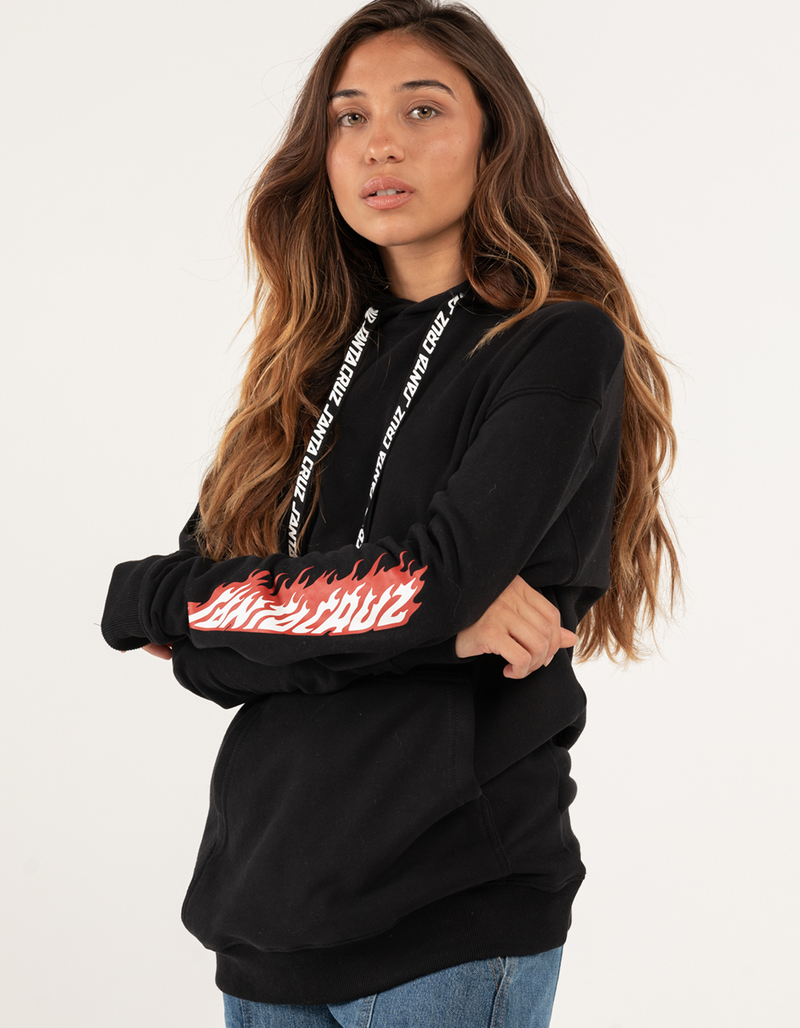 SANTA CRUZ Flame Womens Oversized Hoodie image number 2