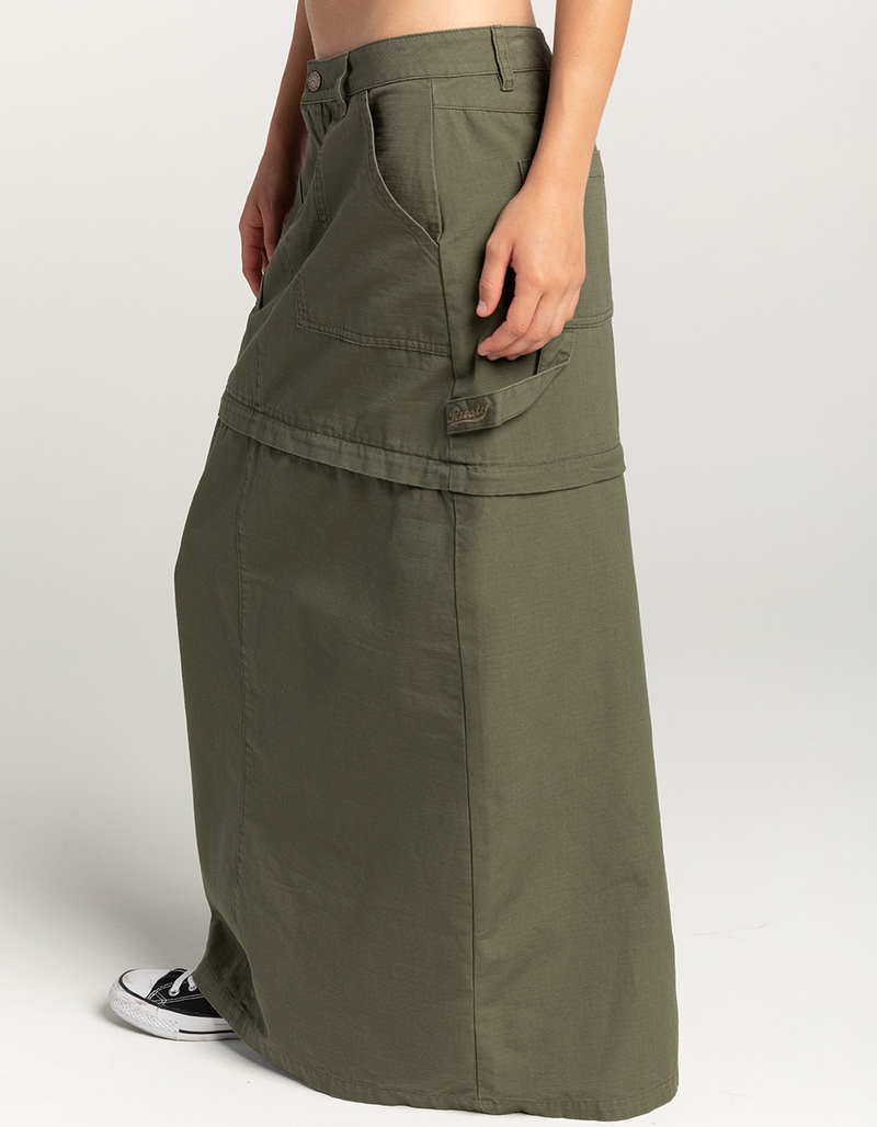 RUSTY Billie Low Rise Ripstop Zip Off Womens Skirt image number 2