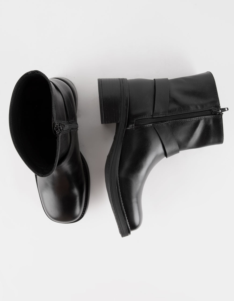 STEVE MADDEN Adena Harness Womens Moto Boots image number 4