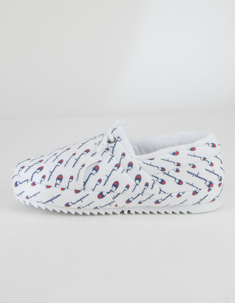 CHAMPION University Script White Womens Slippers image number 3