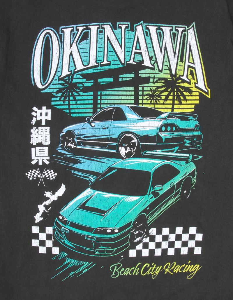 PLEASANT GETAWAY Okinawa Racing Mens Tee image number 2