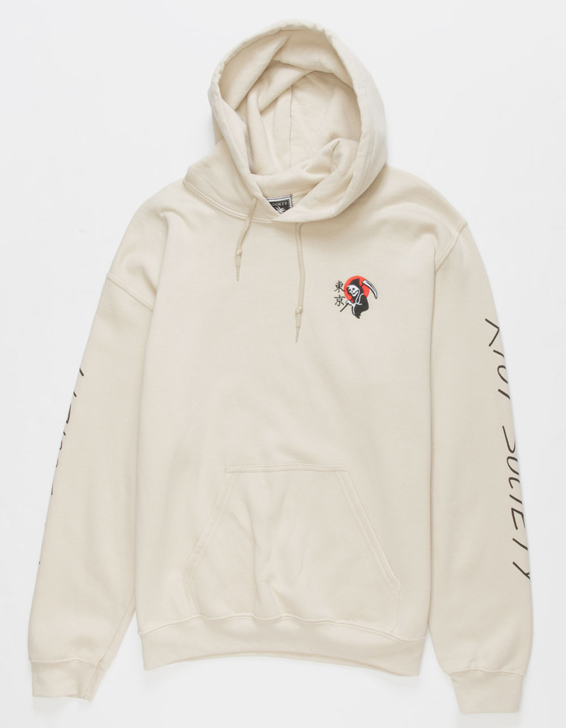 RIOT SOCIETY Grim Reaper Mens Fleece Hoodie - SAND | Tillys