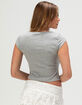 HEART & HIPS Square Neck Cap Sleeve Womens Top image number 4