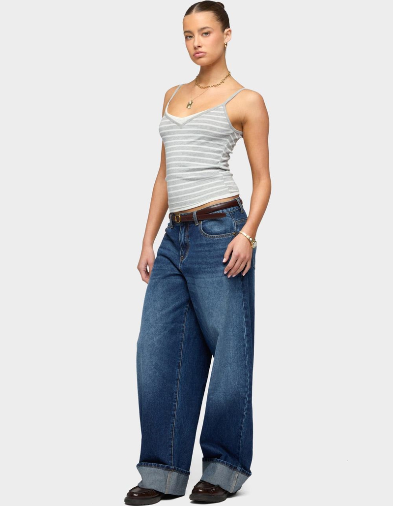 EDIKTED Layered Contrast Striped Tank Top image number 3