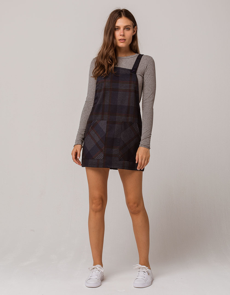SKY AND SPARROW Plaid Navy Skirtall image number 3