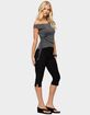 EDIKTED Asymmetric Off Shoulder Wrap Top image number 4