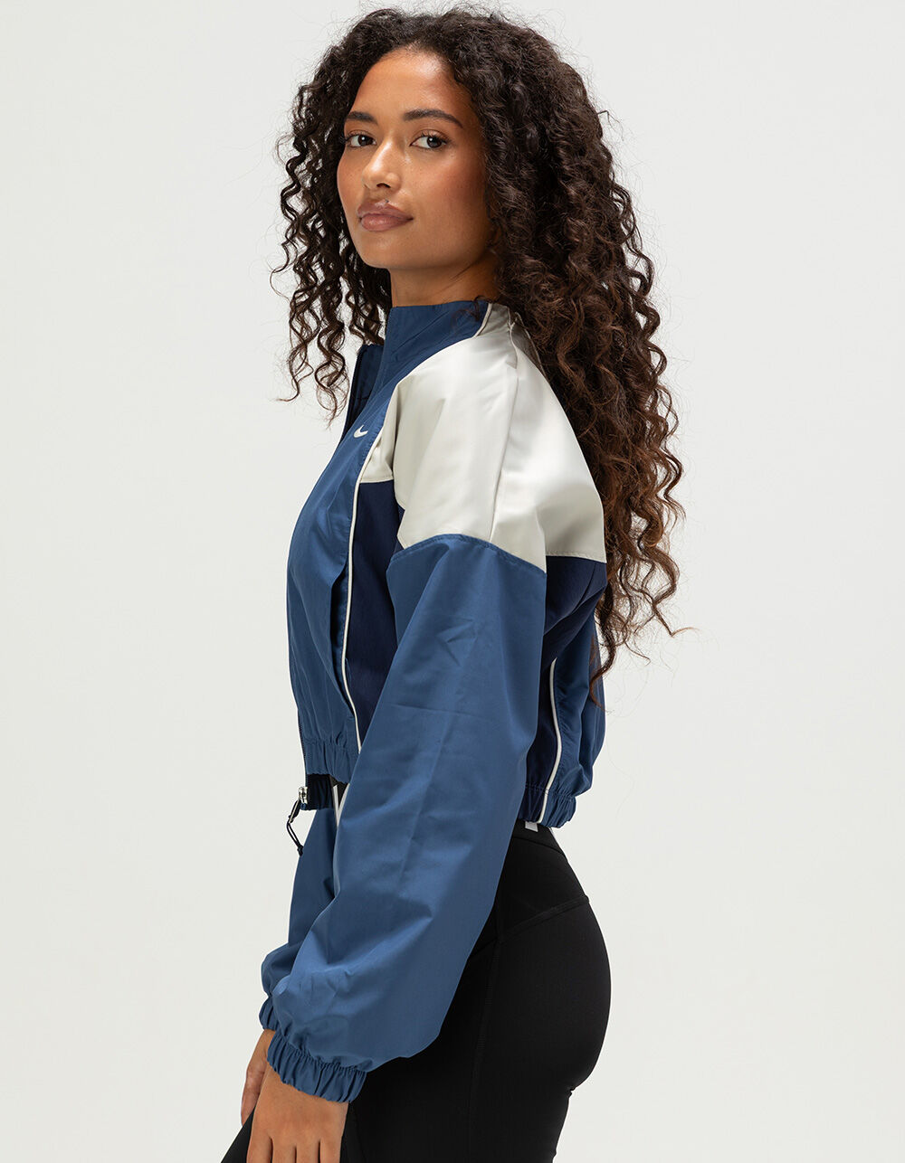 NIKE Sportswear Womens Shrunken Track Jacket - NAVY | Tillys