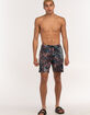 BLUE CROWN Cheetah Dye Mens 7" Swim Shorts image number 6