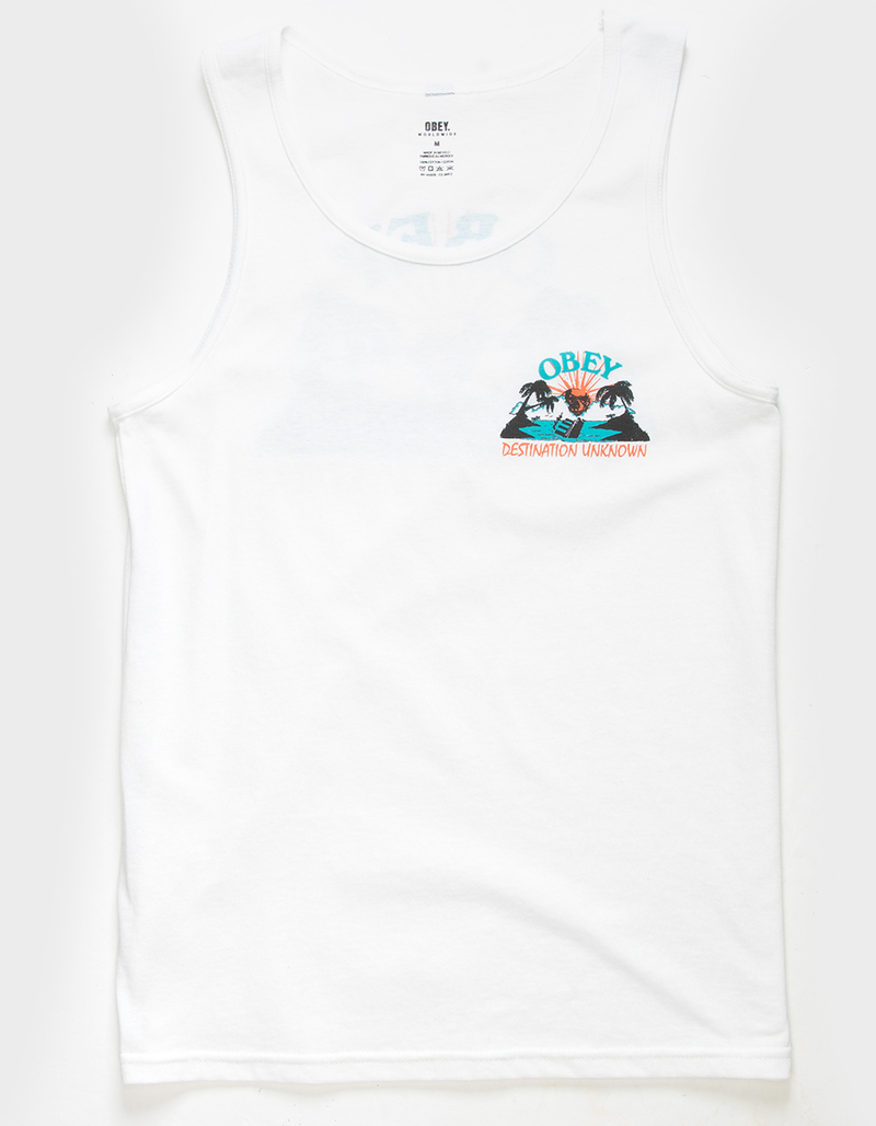 OBEY Destination Unknown Mens Tank Top image number 2