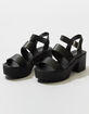 SODA Lug Sole Ankle Strap Womens Platform Sandals image number 1