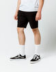 BLUE CROWN Slim Black Mens Chino Shorts image number 4