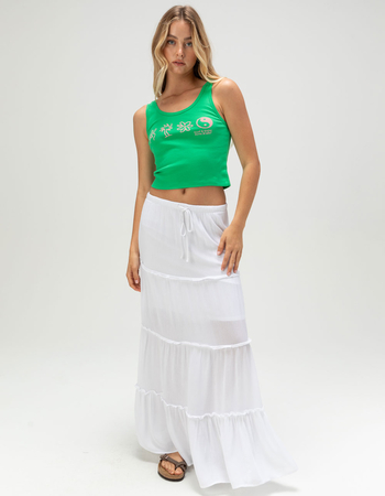 HURLEY Three Days Womens Scoop Crop Tank Top Alternative Image