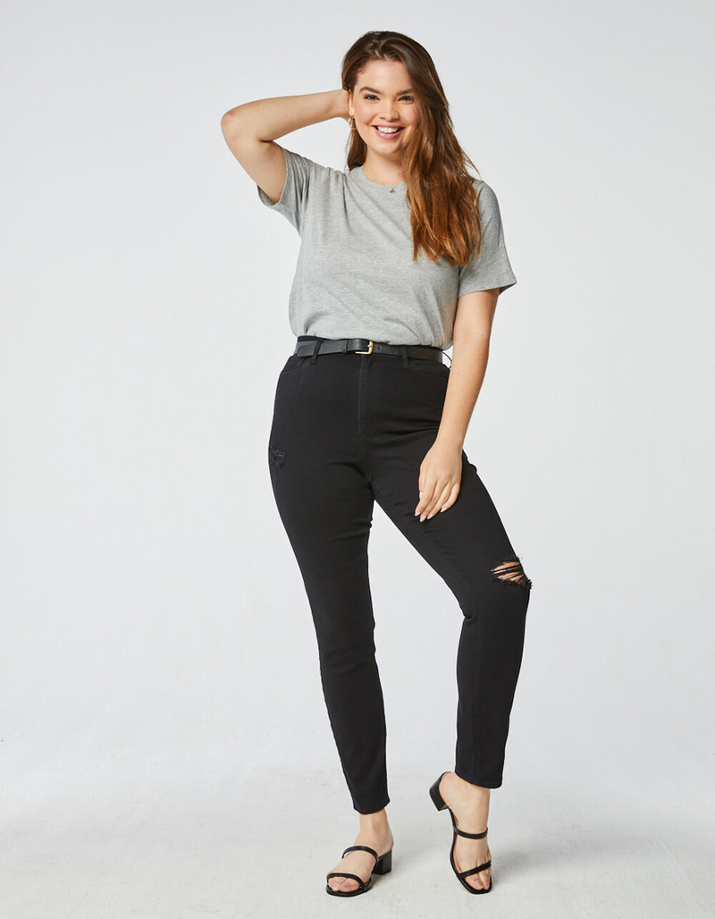 RSQ Super High Rise Womens Ripped Jeggings image number 3