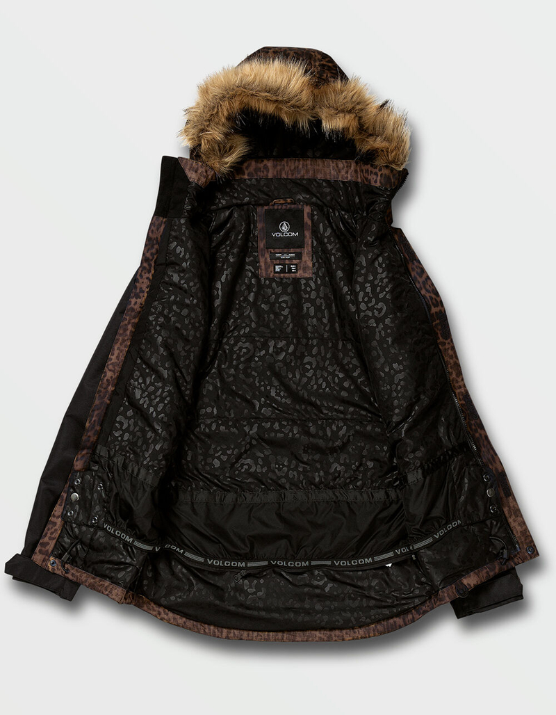 VOLCOM Fawn Insulated Womens Leopard Snow Jacket image number 2
