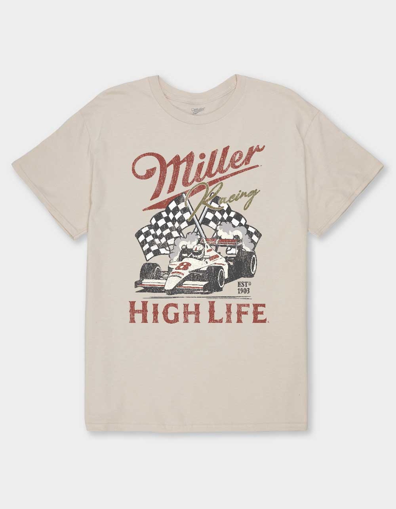 MILLER HIGH LIFE Racing Distressed Unisex Tee image number 0