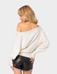 EDIKTED Off Shoulder Oversized Sweater image number 5