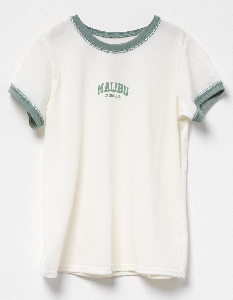 FULL TILT Malibu Girls Oversized Ringer Tee image number 0