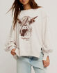 FREE PEOPLE Camden Womens Oversized Lightweight Sweatshirt image number 3