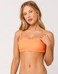 RVCA Solid Bandeau Orange Bikini Top image number 1