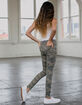 RSQ Mid Rise Camo Girls Skinny Jeggings image number 4