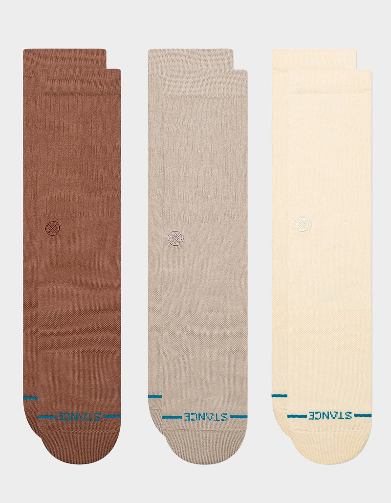 STANCE Icon 3 Pack Mens Crew Socks image number 0