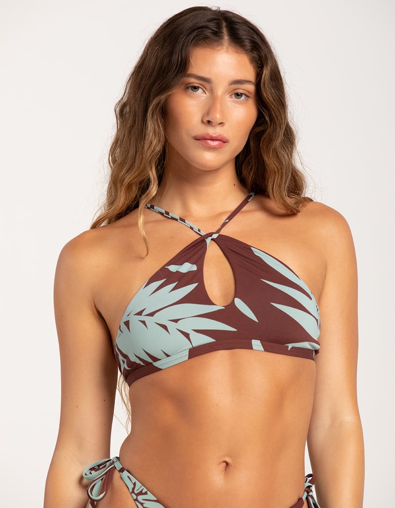 ROXY Palm Cruz High Neck Bralette Bikini Top image number 0