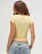 TILLYS Butter Soft Womens Square Neck Tee image number 4