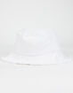 Frayed Womens White Bucket Hat image number 1