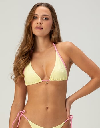 FULL TILT Texture Tall Triangle Bikini Top Alternative Image