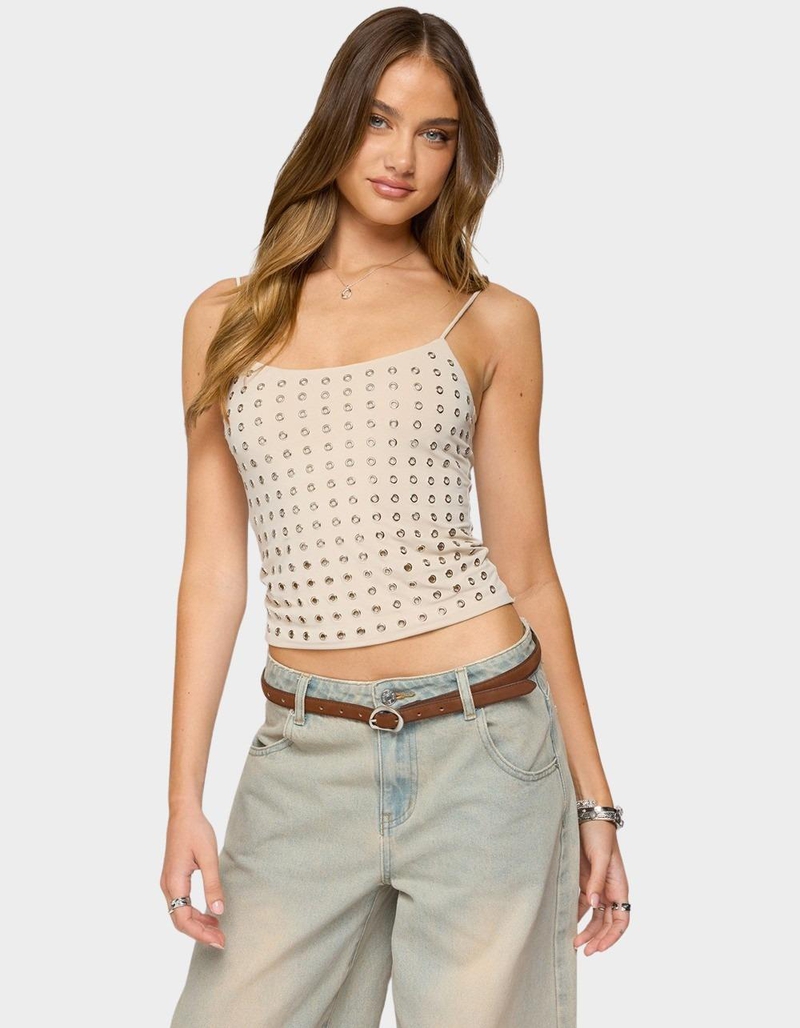 EDIKTED Vallie Grommet Tank Top image number 0