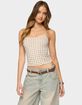 EDIKTED Vallie Grommet Tank Top image number 1