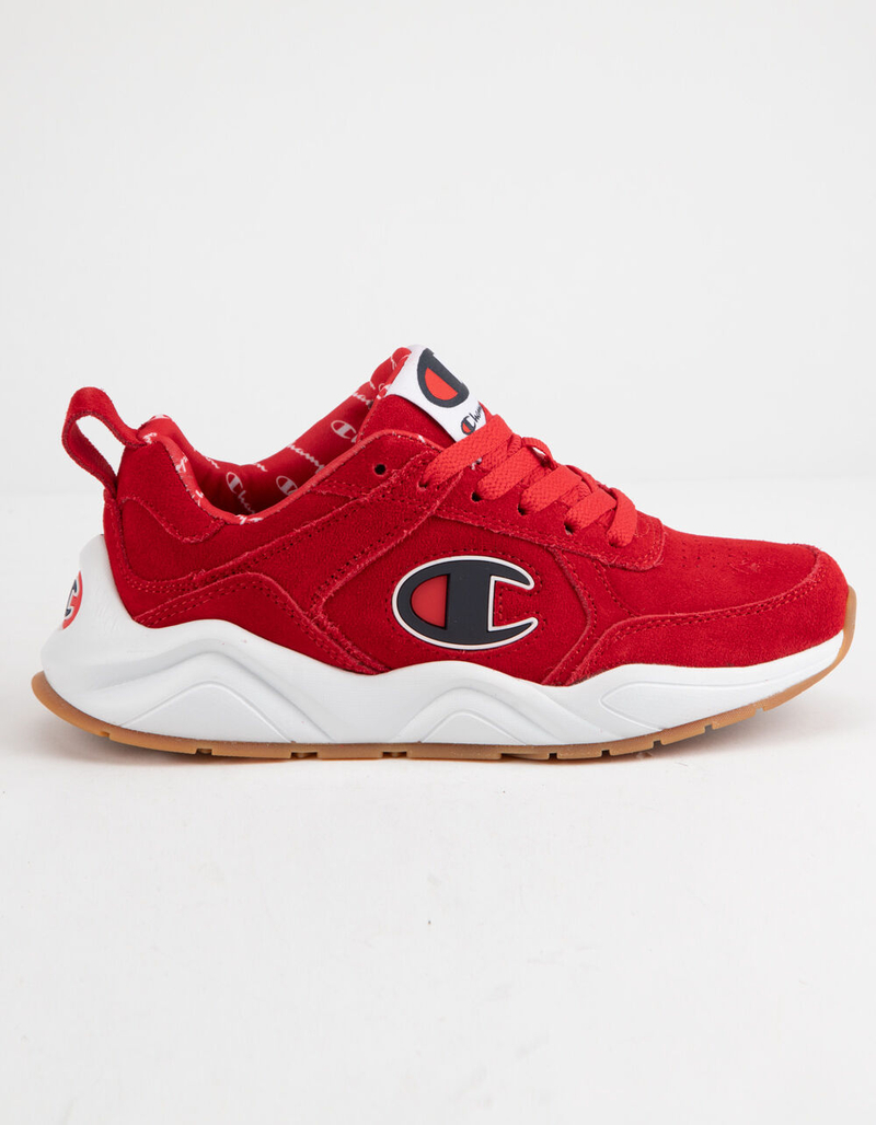 CHAMPION Life 93 Eighteen C Logo Scarlet Suede Boys Shoes image number 0