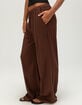 RSQ Womens Low Rise Pull On Linen Pants image number 3