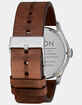 NIXON Sentry Leather Dark Green & Dark Brown Watch image number 3