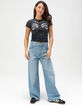 AFFLICTION Collapse Womens Baby Tee image number 4