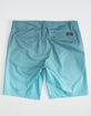NITROUS BLACK Fade O Mens Teal Blue Hybrid Shorts image number 2