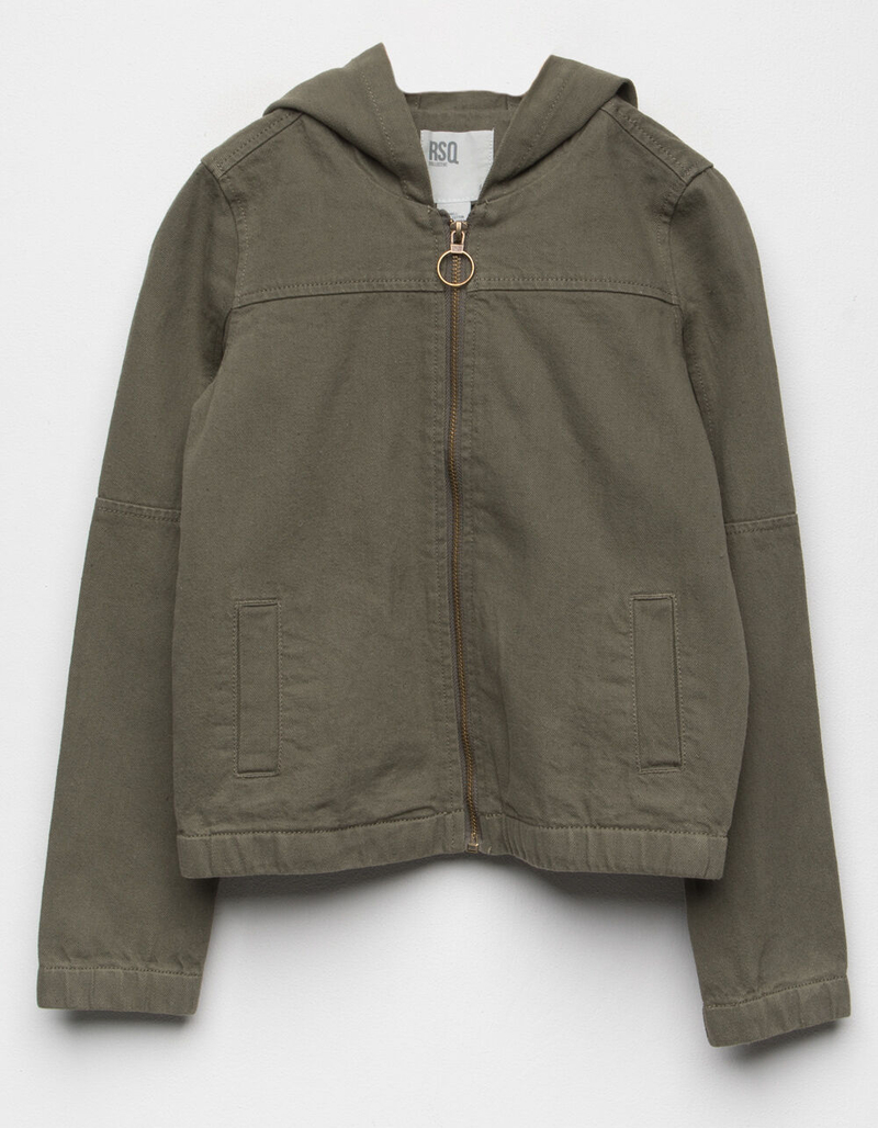 RSQ Twill Girls Bomber Jacket image number 0