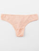 FULL TILT Lace And Mesh Light Pink Thong image number 1