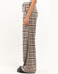 RSQ Womens Wide Leg Plaid Pants image number 3